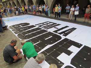 Concentraci&oacute; a la pla&ccedil;a del Vi per la independ&egrave;ncia i la llibertat dels presos pol&iacute;tics