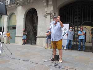 Concentraci&oacute; a la pla&ccedil;a del Vi per la independ&egrave;ncia i la llibertat dels presos pol&iacute;tics