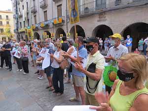Concentraci&oacute; a la pla&ccedil;a del Vi per la independ&egrave;ncia i la llibertat dels presos pol&iacute;tics