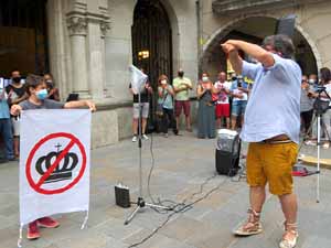 Concentraci&oacute; a la pla&ccedil;a del Vi per la independ&egrave;ncia i la llibertat dels presos pol&iacute;tics