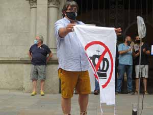 Concentraci&oacute; a la pla&ccedil;a del Vi per la independ&egrave;ncia i la llibertat dels presos pol&iacute;tics