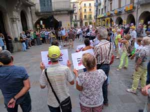 Concentraci&oacute; a la pla&ccedil;a del Vi per la independ&egrave;ncia i la llibertat dels presos pol&iacute;tics