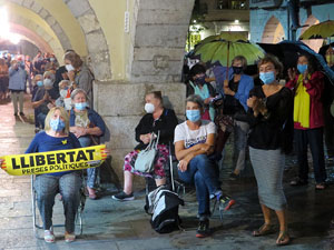 Concentraci&oacute; a la pla&ccedil;a del Vi per la independ&egrave;ncia i la llibertat dels presos pol&iacute;tics