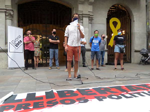 Concentraci&oacute; a la pla&ccedil;a del Vi per la independ&egrave;ncia i la llibertat dels presos pol&iacute;tics