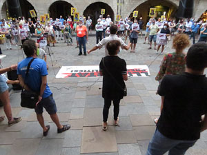 Concentraci&oacute; a la pla&ccedil;a del Vi per la independ&egrave;ncia i la llibertat dels presos pol&iacute;tics