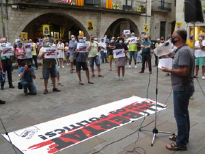 Concentraci&oacute; a la pla&ccedil;a del Vi per la independ&egrave;ncia i la llibertat dels presos pol&iacute;tics