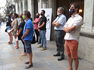 Concentraci&oacute; a la pla&ccedil;a del Vi per la independ&egrave;ncia i la llibertat dels presos pol&iacute;tics