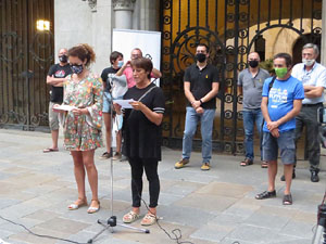 Concentraci&oacute; a la pla&ccedil;a del Vi per la independ&egrave;ncia i la llibertat dels presos pol&iacute;tics