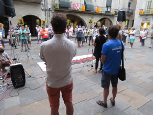 Concentraci&oacute; a la pla&ccedil;a del Vi per la independ&egrave;ncia i la llibertat dels presos pol&iacute;tics