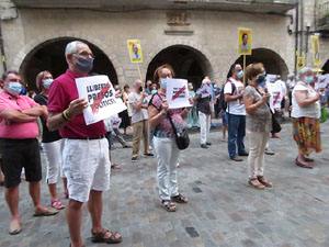 Concentraci&oacute; a la pla&ccedil;a del Vi per la independ&egrave;ncia i la llibertat dels presos pol&iacute;tics
