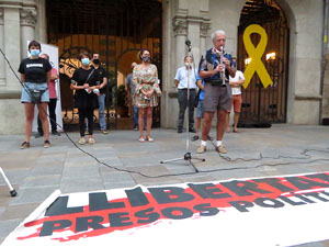 Concentraci&oacute; a la pla&ccedil;a del Vi per la independ&egrave;ncia i la llibertat dels presos pol&iacute;tics