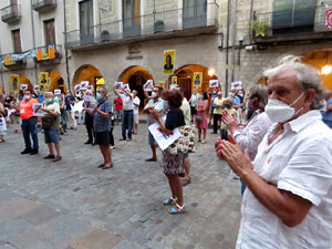 Concentraci&oacute; a la pla&ccedil;a del Vi per la independ&egrave;ncia i la llibertat dels presos pol&iacute;tics