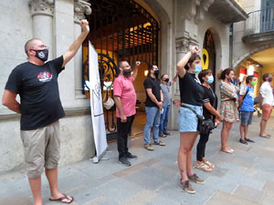 Concentraci&oacute; a la pla&ccedil;a del Vi per la independ&egrave;ncia i la llibertat dels presos pol&iacute;tics