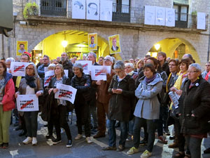 Concentraci&oacute; a la pla&ccedil;a del Vi per la independ&egrave;ncia i la llibertat dels presos pol&iacute;tics