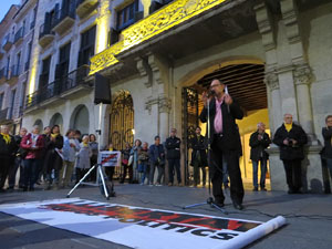 Concentraci&oacute; a la pla&ccedil;a del Vi per la independ&egrave;ncia i la llibertat dels presos pol&iacute;tics