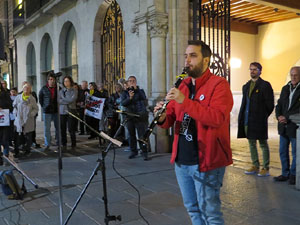 Concentraci&oacute; a la pla&ccedil;a del Vi per la independ&egrave;ncia i la llibertat dels presos pol&iacute;tics
