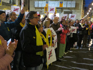 Concentraci&oacute; a la pla&ccedil;a del Vi per la independ&egrave;ncia i la llibertat dels presos pol&iacute;tics