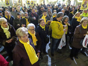 Concentraci&oacute; a la pla&ccedil;a del Vi per la independ&egrave;ncia i la llibertat dels presos pol&iacute;tics