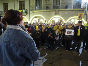Concentraci&oacute; a la pla&ccedil;a del Vi per la independ&egrave;ncia i la llibertat dels presos pol&iacute;tics