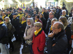 Concentraci&oacute; a la pla&ccedil;a del Vi per la independ&egrave;ncia i la llibertat dels presos pol&iacute;tics