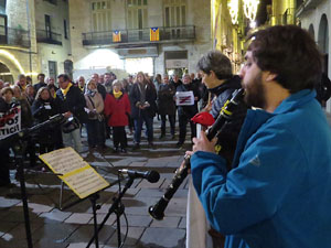 Concentraci&oacute; a la pla&ccedil;a del Vi per la independ&egrave;ncia i la llibertat dels presos pol&iacute;tics