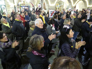 Concentraci&oacute; a la pla&ccedil;a del Vi per la independ&egrave;ncia i la llibertat dels presos pol&iacute;tics