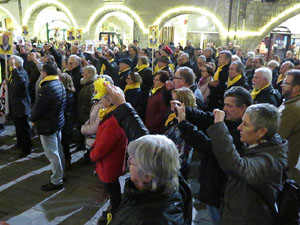 Concentraci&oacute; a la pla&ccedil;a del Vi per la independ&egrave;ncia i la llibertat dels presos pol&iacute;tics