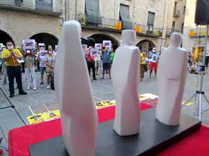 Concentraci&oacute; a la pla&ccedil;a del Vi per la independ&egrave;ncia i la llibertat dels presos pol&iacute;tics