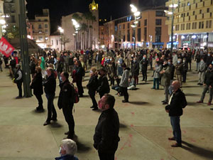 Concentraci&oacute; a la pla&ccedil;a de l'U d'octubre de 2017 per la independ&egrave;ncia i la llibertat dels presos pol&iacute;tics