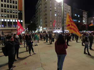 Concentraci&oacute; a la pla&ccedil;a de l'U d'octubre de 2017 per la independ&egrave;ncia i la llibertat dels presos pol&iacute;tics