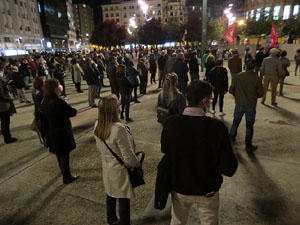 Concentraci&oacute; a la pla&ccedil;a de l'U d'octubre de 2017 per la independ&egrave;ncia i la llibertat dels presos pol&iacute;tics