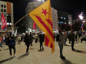 Concentraci&oacute; a la pla&ccedil;a de l'U d'octubre de 2017 per la independ&egrave;ncia i la llibertat dels presos pol&iacute;tics