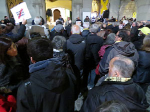 Concentraci&oacute; a la pla&ccedil;a del Vi per la independ&egrave;ncia i la llibertat dels presos pol&iacute;tics