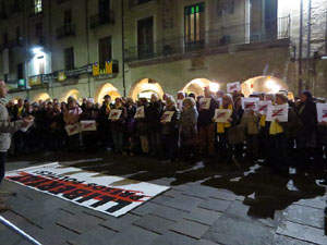 Concentraci&oacute; a la pla&ccedil;a del Vi per la independ&egrave;ncia i la llibertat dels presos pol&iacute;tics