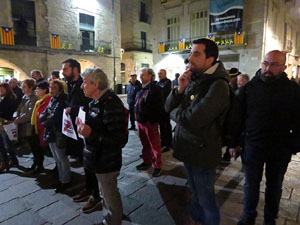 Concentraci&oacute; a la pla&ccedil;a del Vi per la independ&egrave;ncia i la llibertat dels presos pol&iacute;tics