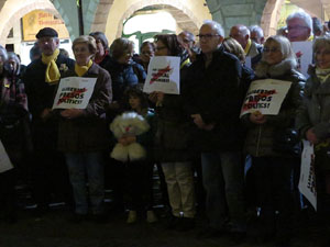 Concentraci&oacute; a la pla&ccedil;a del Vi per la independ&egrave;ncia i la llibertat dels presos pol&iacute;tics