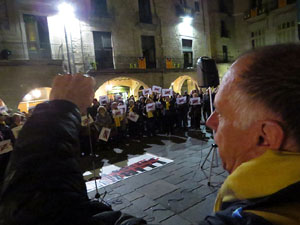 Concentraci&oacute; a la pla&ccedil;a del Vi per la independ&egrave;ncia i la llibertat dels presos pol&iacute;tics
