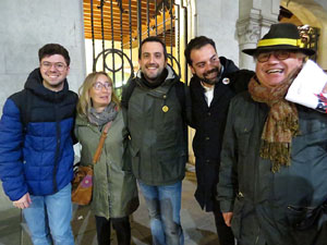 Concentraci&oacute; a la pla&ccedil;a del Vi per la independ&egrave;ncia i la llibertat dels presos pol&iacute;tics