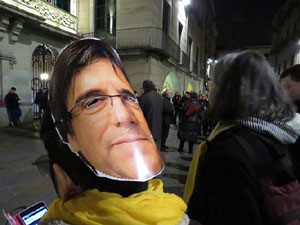 Concentraci&oacute; a la pla&ccedil;a del Vi per la independ&egrave;ncia i la llibertat dels presos pol&iacute;tics