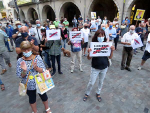 Concentraci&oacute; a la pla&ccedil;a del Vi per la independ&egrave;ncia i la llibertat dels presos pol&iacute;tics
