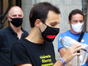Concentraci&oacute; a la pla&ccedil;a del Vi per la independ&egrave;ncia i la llibertat dels presos pol&iacute;tics