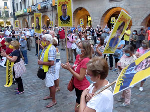 Concentraci&oacute; a la pla&ccedil;a del Vi per la independ&egrave;ncia i la llibertat dels presos pol&iacute;tics