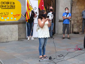 Concentraci&oacute; a la pla&ccedil;a del Vi per la independ&egrave;ncia i la llibertat dels presos pol&iacute;tics