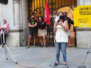 Concentraci&oacute; a la pla&ccedil;a del Vi per la independ&egrave;ncia i la llibertat dels presos pol&iacute;tics