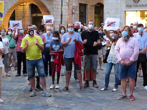 Concentraci&oacute; a la pla&ccedil;a del Vi per la independ&egrave;ncia i la llibertat dels presos pol&iacute;tics