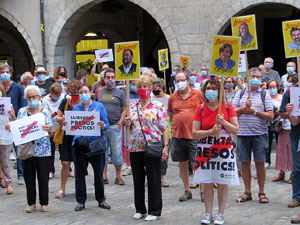 Concentraci&oacute; a la pla&ccedil;a del Vi per la independ&egrave;ncia i la llibertat dels presos pol&iacute;tics