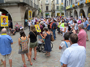 Concentraci&oacute; a la pla&ccedil;a del Vi per la independ&egrave;ncia i la llibertat dels presos pol&iacute;tics
