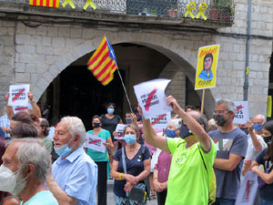 Concentraci&oacute; a la pla&ccedil;a del Vi per la independ&egrave;ncia i la llibertat dels presos pol&iacute;tics