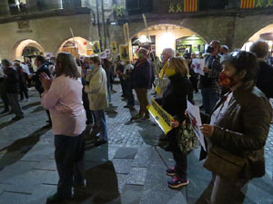 Concentraci&oacute; a la pla&ccedil;a del Vi per la independ&egrave;ncia i la llibertat dels presos pol&iacute;tics
