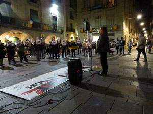 Concentraci&oacute; a la pla&ccedil;a del Vi per la independ&egrave;ncia i la llibertat dels presos pol&iacute;tics